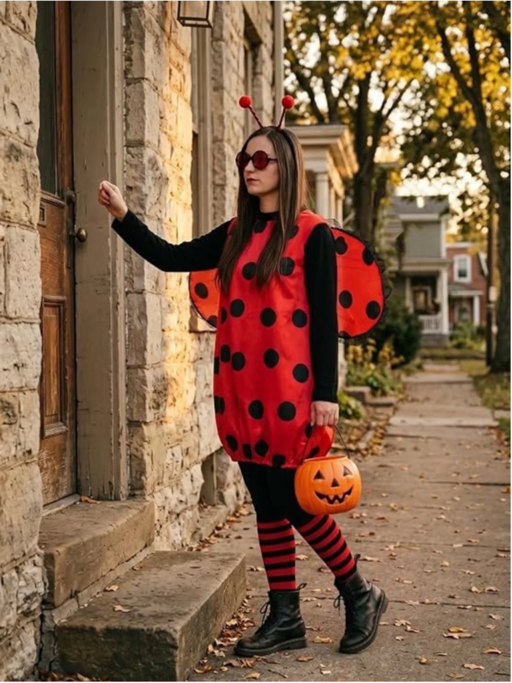 New 5 Piece Lady Bug Adult Costume